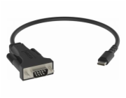 Vision Professional - Sériový adaptér - 24 pin USB-C (M) do DB-9 (M) - černá