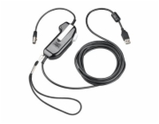 Poly SHS 2371-11 - Adaptér náhlavní soupravy PTT (push-to-talk) - USB, stereo, nesériový - kompatibilní s TAA