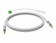 VISION Techconnect - Audio kabel - mini jack s piny (male) do mini jack s piny (male) - 10 m - dvojnásobně stíněný - bílá