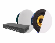 Vision AV-1900+CS-1900 - Reproduktory - pro PA systém - Bluetooth - 60 Watt - 2-cestný - černá, bílá (barva mřížky - bílá)