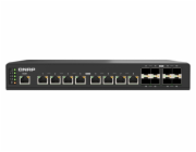 QNAP řízený průmyslový switch QSW-IM3216-8S8T: 16x 10G porty (8x 10Gb SFP+ a 8x 10Gb RJ-45)