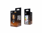 LED žárovka Forever E27 A60 4W COG clear teplá bílá (2700K)