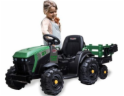 Jamara  Ride-on Traktor Super Load s Anhänger 12V grün