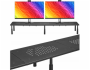 Mozos SPM2 - Stolek pro 2 monitory, černý