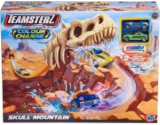 HTI Car Track Dinosaur Skeleton Color Change Skull Mountain + 2 závodní auta TEAMSTERZ 1417431 p4