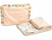 SET KOČÁRKU Sensillo VELVET S FRILL PIONEY PEACH