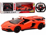 LeanToys dálkově ovládané RC sportovní auto 1:12 otevírací dveře oranžová