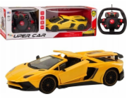 LeanToys sportovní auto na dálkové ovládání RC 1:12 otevírací dveře žlutá