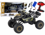 Velké auto na dálkové ovládání LeanToys v měřítku 1:8 2,4G ovládání černé