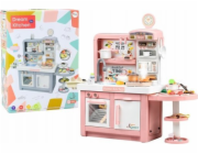 LeanToys Kuchyňka snů pro děti Světla Zvuky Pár Příslušenství Růžová