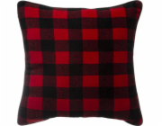 Bertoni-arco červený kostkovaný polštář, polyester, 45 x 45 cm
