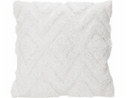 Home Styling Collection Bílý dekorační polštář, všívaná bavlna, 45 x 45 cm