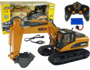 HUINA Žluté RC rypadlo Caterpillar 1:14 na dálkové ovládání