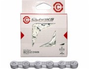Cyklistický řetěz Clarks CLARKS C10AR, 10-rychlostní, 116 článků, 1/2x11/128, článek, antikorozní, stříbrný