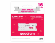 Goodram UME3 Valentine USB paměť 16 GB USB Typ-A 3.2 Gen 1 (UME3-0160W0R11-V) Bílá