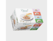 CHERIE Indoor Hairball Control Mix chutí s tuňákem v omáčce - mokré krmivo pro kočky - 24x80g