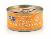 FISH4CATS Tuna fillet with squid - mokré krmivo pro kočky - 70g