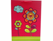 JU-PITER Dárková taška 3D květiny 8868A 31x242x12cm p12, cena za 1 ks.