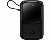 Powerbanka Baseus Qpow PRO s kabelem, 10000 mAh, 22,5 W (černá)