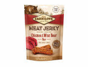 CARNILOVE MEAT JERKY Chicken with Wild Boar - svačina pro psy - 100 g