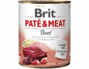 BRIT Paté & Meat s hovězím masem - mokré krmivo pro psy - 800 g