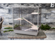 INTER-ZOO Diego Wood Japandi - klec pro hlodavce - 78 x 48 x 97cm
