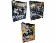 JU-PITER Dárková taška laminovaná Motory 016A 32x40x10cm p12, cena za 1 ks.