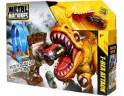 ZURU Metal Machines - Herní sada T-Rex Attack Race Track se smyčkou + auto