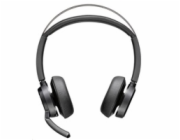 Poly Voyager Focus 2 MS Teams bezdrátová náhlavní souprava, USB-A/C adaptér, stereo