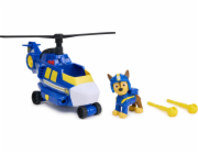 Spin Master Paw Patrol Air Rescue – Chaseův policejní záchranný vrtulník s raketometem a figurkou Chase, autíčko