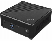 MSI Cubi N ADL-001EU Intel® N N200 4 GB DDR4-SDRAM 128 GB SSD Windows 11 Pro Mini PC Černá