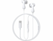 Baseus Encok CZ20 Sluchátka s mikrofonem Kabel Do ucha Hovory/hudba USB typu C Bílá