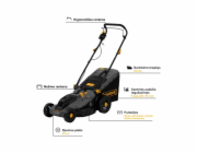 Elektrická sekačka na trávu Grunder 1800W, 43cm