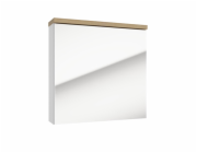 Závěsná koupelnová skříňka se zrcadlem Stilla, dřevo, 15x60,4x60cm