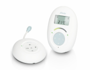Alecto DECT Babyphone mit Full ECO-Modus und Display, weiß/bla