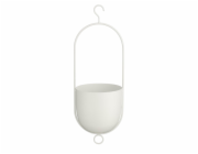 MICA Květináč Mica Bob 1150087, kov, O 15 cm x 14 cm, bílý