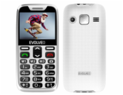 EVOLVEO EasyPhone XR, mobilní telefon pro seniory s nabíjecím stojánkem, bílá