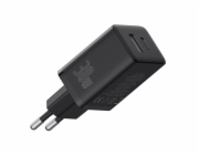 Baseus P10111404113-00 Cube USB-C / USB-A 30W síťová nabíječka Černá