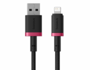 Rychlonabíjecí kabel Baseus Dura USB/Lightning 2m 2.4A červeno černý