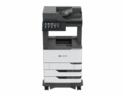 Lexmark MX822ade - Multifunkční tiskárna - Č/B - laser - 215.9 x 355.6 mm (originální) - A4/Legal (média) - až 52 stran/min. (kopírování) - až 52 stran/min. (tisk) - 1200 listy - 33.6 Kbps - USB 2.0, 