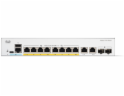 Cisco Catalyst switch C1200-8P-E-2G (8xGbE,2xGbE/SFP combo,8xPoE+,67W,fanless) - REFRESH