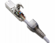 Qoltec STP beznástrojová zástrčka RJ45 | CAT6A | JACKPIN | T568B | T568A