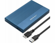 Qoltec Bydlení | SSD HDD 2,5" Drive Bay | SATA | USB 3.0 | Super Speed 5 Gb/s | 2 TB | Modrá