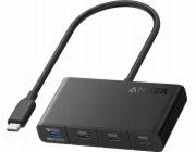 Anker Hub 4v1 10Gbps USB-C černý
