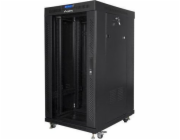 Lanberg Stojací racková skříň 19" 22U 600X600mm černý LCD