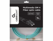 Gembird Multimode duplexní optický kabel OM4 50/125,LC/LC,15m