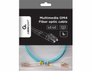 Gembird Multimode duplexní optický kabel OM4 50/125, LC/LC, 1 m
