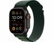 Apple Watch Ultra 2 GPS + Cellular, 49mm černé titanové pouzdro s tmavě zeleným páskem Alpine S