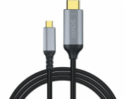 Savio Kabel USB-C na HDMI v2.0b, 3m, měděný CL-184