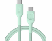 Green Cell USB-C-USB-C PowerStream 100W pletený kabel 1,2 m zelený